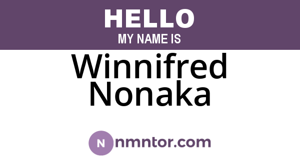 Winnifred Nonaka