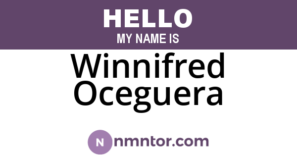 Winnifred Oceguera