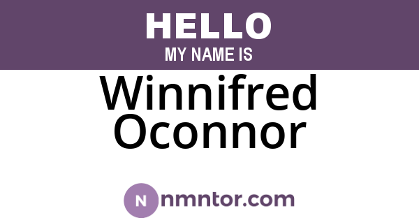 Winnifred Oconnor