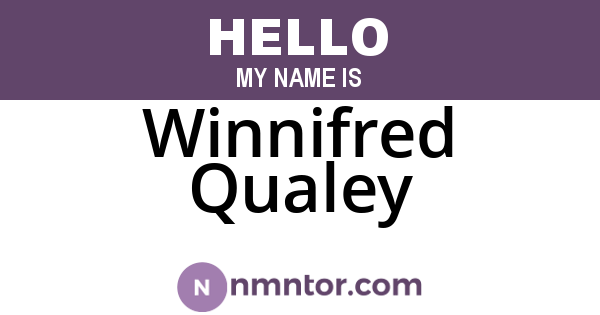 Winnifred Qualey