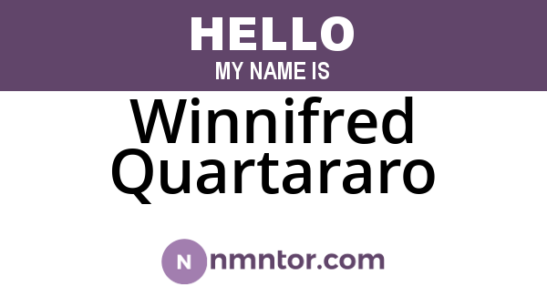 Winnifred Quartararo