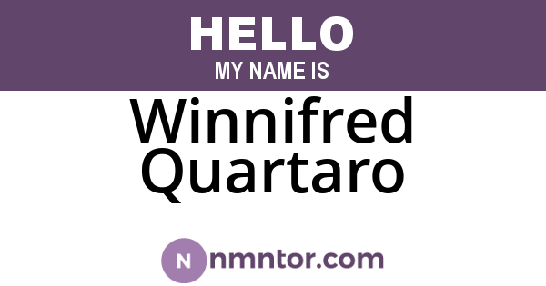 Winnifred Quartaro