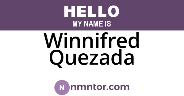 Winnifred Quezada