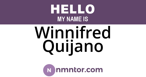 Winnifred Quijano