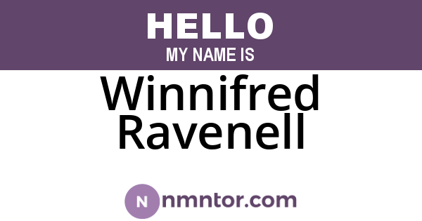 Winnifred Ravenell