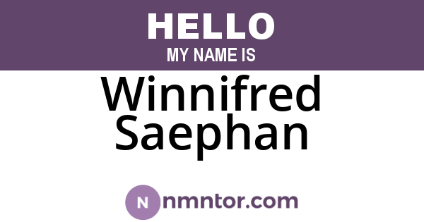 Winnifred Saephan
