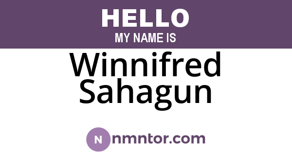 Winnifred Sahagun