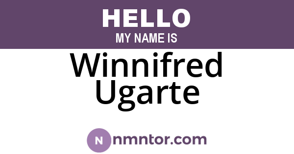 Winnifred Ugarte