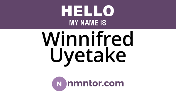 Winnifred Uyetake