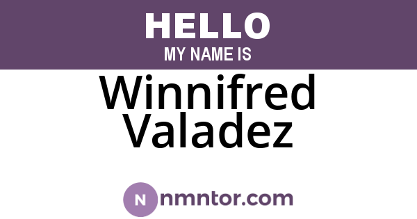 Winnifred Valadez