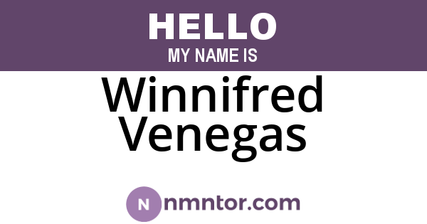 Winnifred Venegas