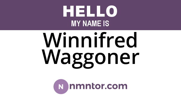 Winnifred Waggoner