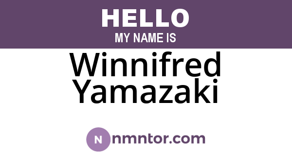 Winnifred Yamazaki