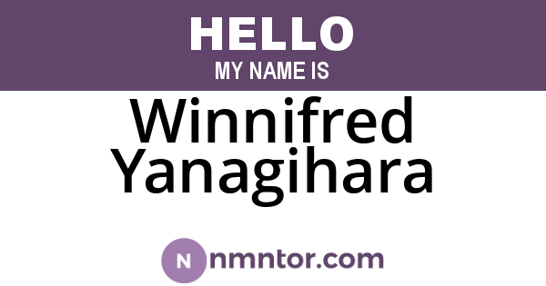 Winnifred Yanagihara