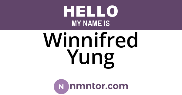 Winnifred Yung