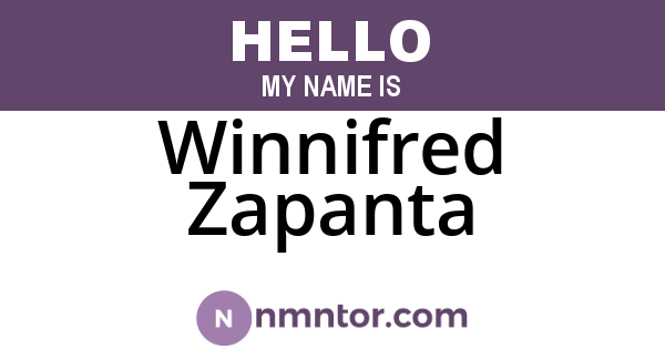 Winnifred Zapanta