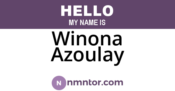 Winona Azoulay