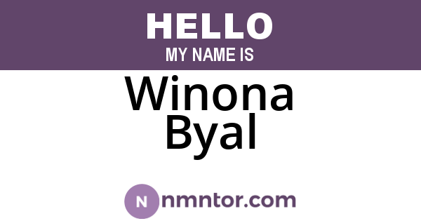 Winona Byal