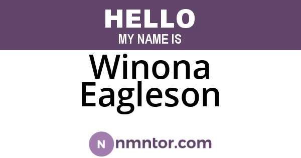Winona Eagleson