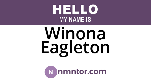 Winona Eagleton