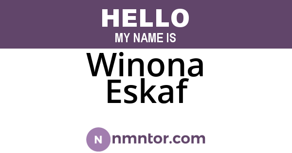 Winona Eskaf