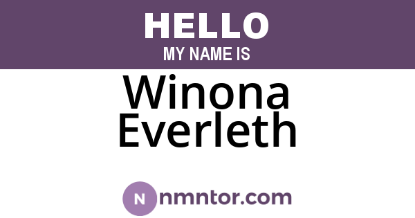 Winona Everleth