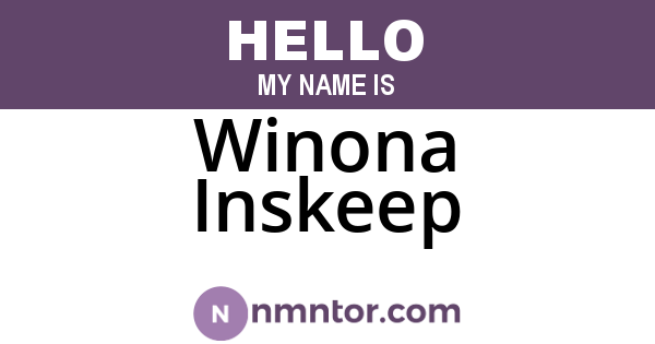 Winona Inskeep