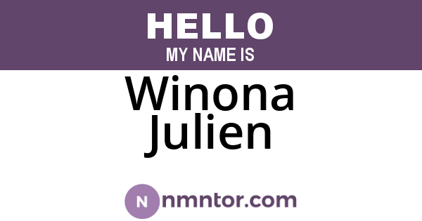 Winona Julien