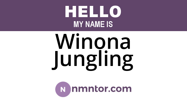 Winona Jungling