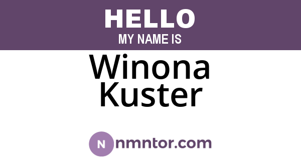 Winona Kuster