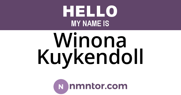 Winona Kuykendoll