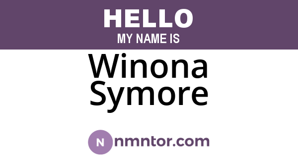 Winona Symore