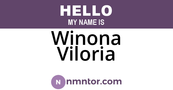 Winona Viloria
