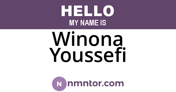 Winona Youssefi