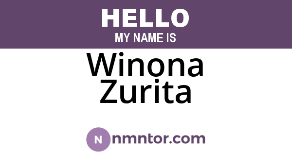 Winona Zurita