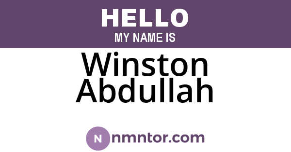 Winston Abdullah