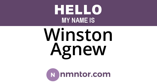 Winston Agnew