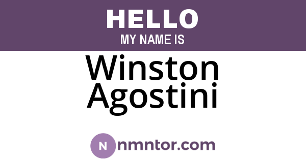 Winston Agostini