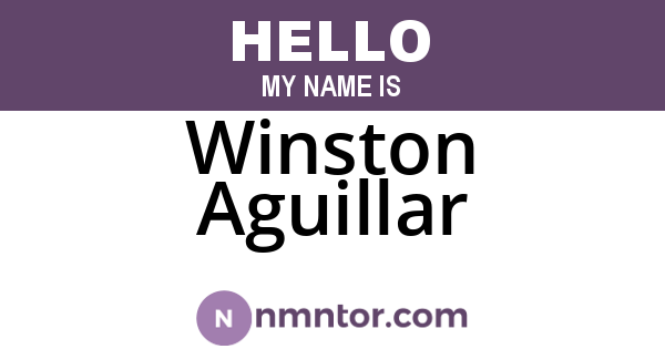 Winston Aguillar