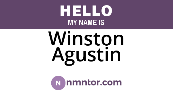 Winston Agustin
