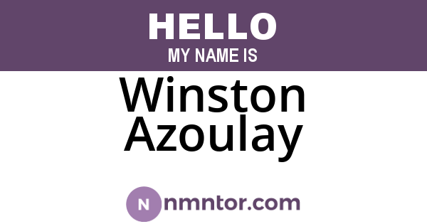 Winston Azoulay