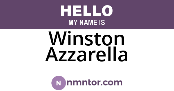Winston Azzarella