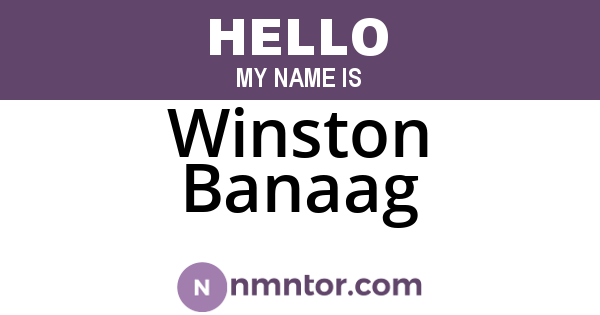 Winston Banaag