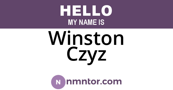 Winston Czyz