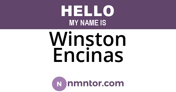 Winston Encinas