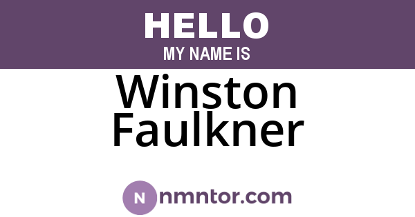 Winston Faulkner