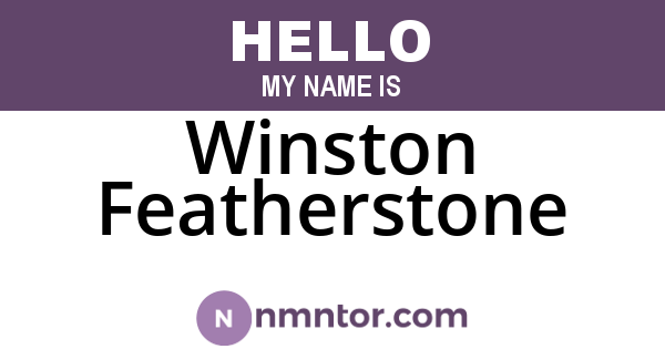 Winston Featherstone
