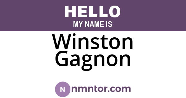 Winston Gagnon