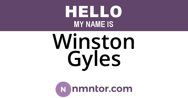 Winston Gyles