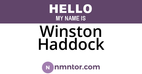 Winston Haddock